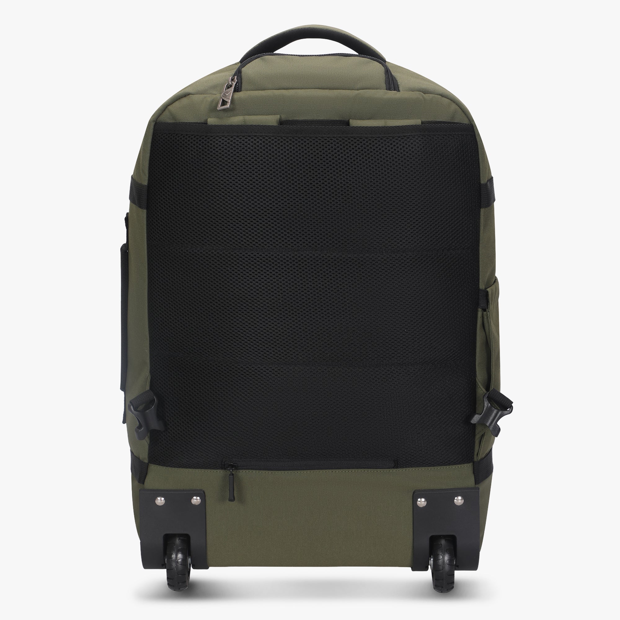 Hynes Eagle 42L Rolling Backpack Carry-On – 2-Wheel Travel Suitcase with Laptop Sleeve, TSA Approved