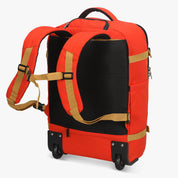 Hynes Eagle 42L Rolling Backpack Carry-On – 2-Wheel Travel Suitcase with Laptop Sleeve, TSA Approved