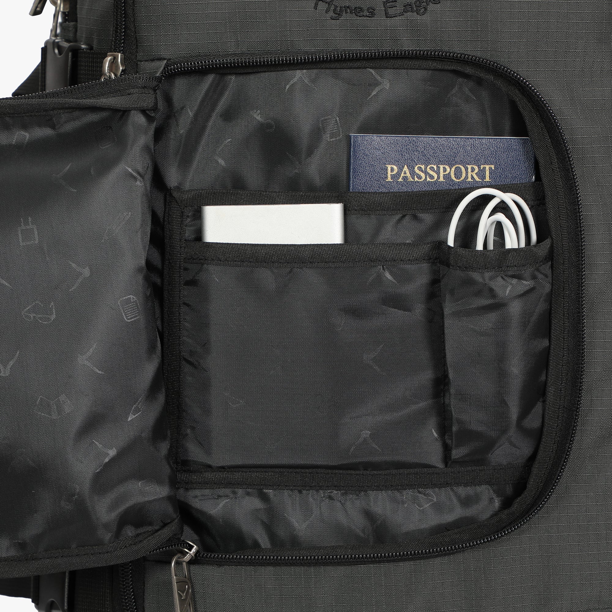 Hynes Eagle 40L Carry-On Luggage Backpack – Laptop Weekender Travel Bag x PackPal Cube Set