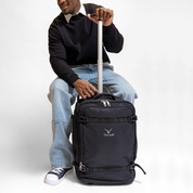 Hynes Eagle 42L Rolling Backpack Carry-On – 2-Wheel Travel Suitcase with Laptop Sleeve, TSA Approved