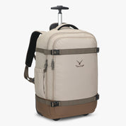 Hynes Eagle 42L Rolling Backpack Carry-On – 2-Wheel Travel Suitcase with Laptop Sleeve, TSA Approved