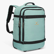 Hynes Eagle 42L Rolling Backpack Carry-On – 2-Wheel Travel Suitcase with Laptop Sleeve, TSA Approved