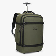 Hynes Eagle 42L Rolling Backpack Carry-On – 2-Wheel Travel Suitcase with Laptop Sleeve, TSA Approved