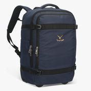 Hynes Eagle 42L Rolling Backpack Carry-On – 2-Wheel Travel Suitcase with Laptop Sleeve, TSA Approved