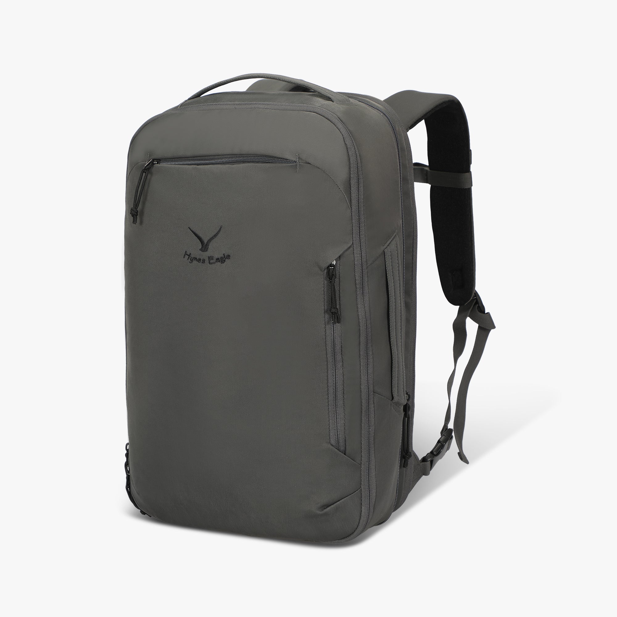 Expandable Carry-On Travel Backpack (40L) – Hynes Eagle Gray Expandable Carry-On Travel Backpack (40L) – Hynes Eagle Gray