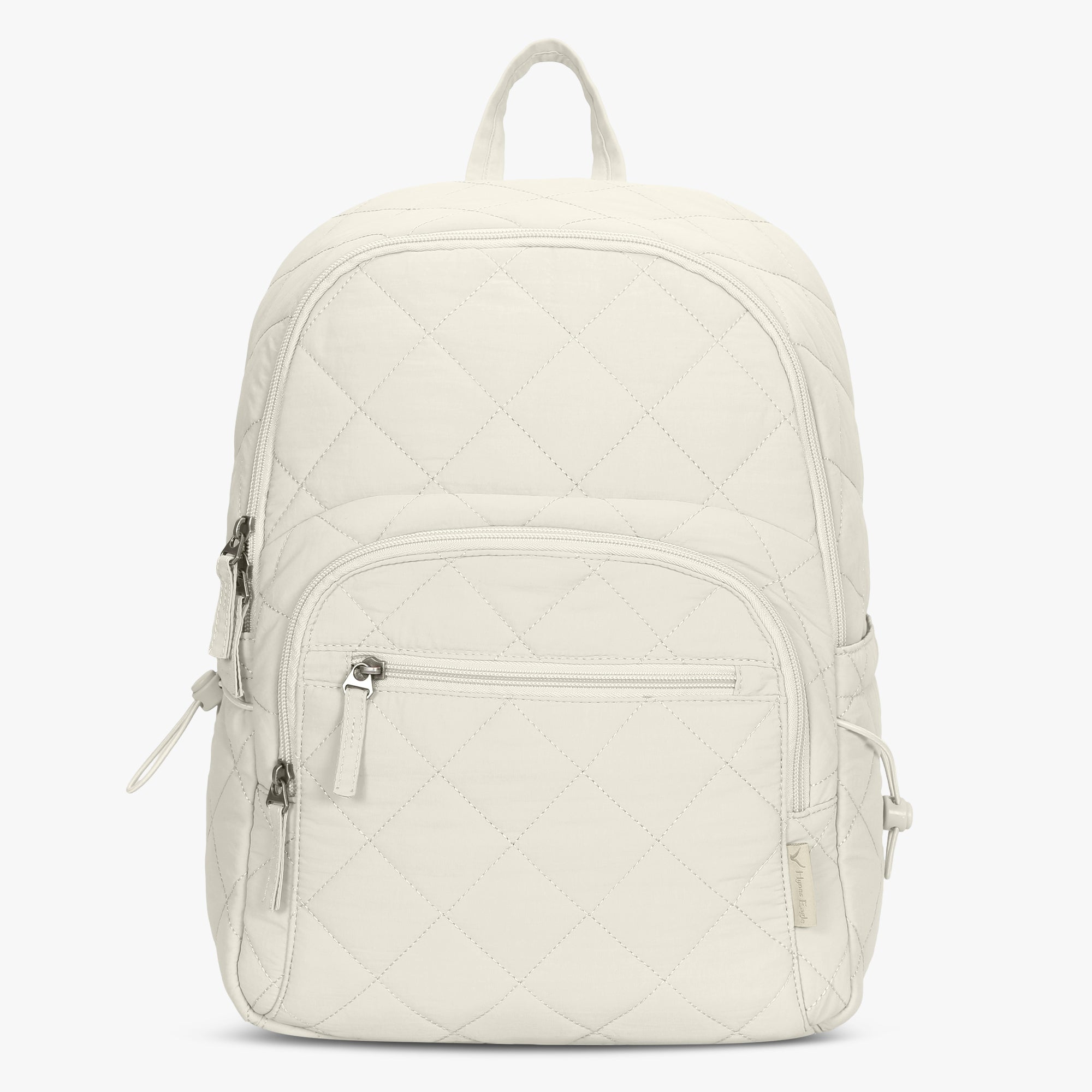backpack with laptop sleeve and waterproof eagle brand Classic Quilted Laptop Backpack – Hynes Eagle Ivory