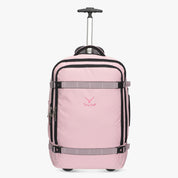 Hynes Eagle 42L Rolling Backpack – 2-Wheel Carry-On Luggage – Convertible Backpack Travel Bag + Puffer Wristlet Wallet