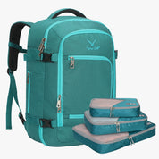 Hynes Eagle 40L Carry-On Luggage Backpack – Laptop Weekender Travel Bag x PackPal Cube Set