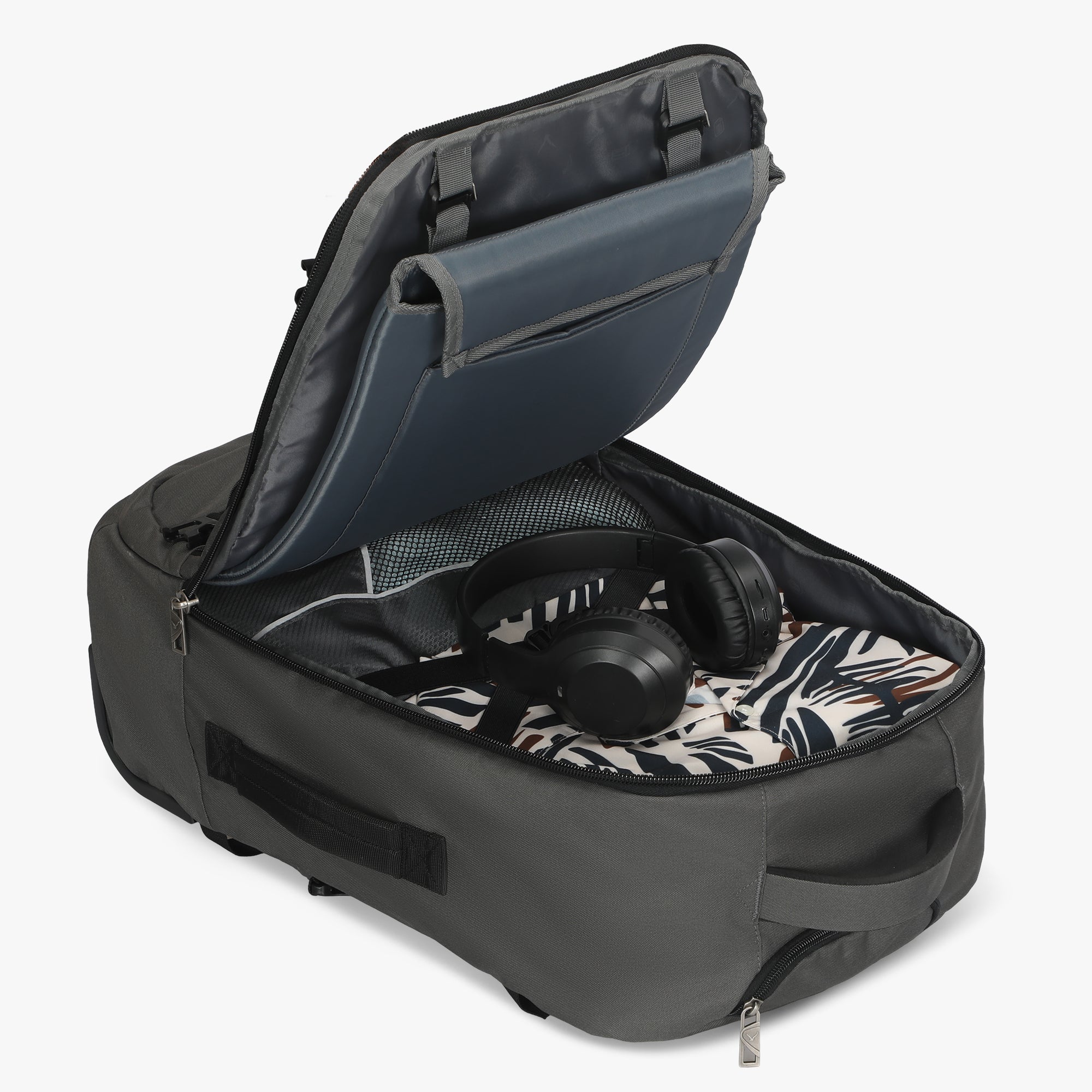 Hynes Eagle 42L Rolling Backpack Carry-On – 2-Wheel Travel Suitcase with Laptop Sleeve, TSA Approved