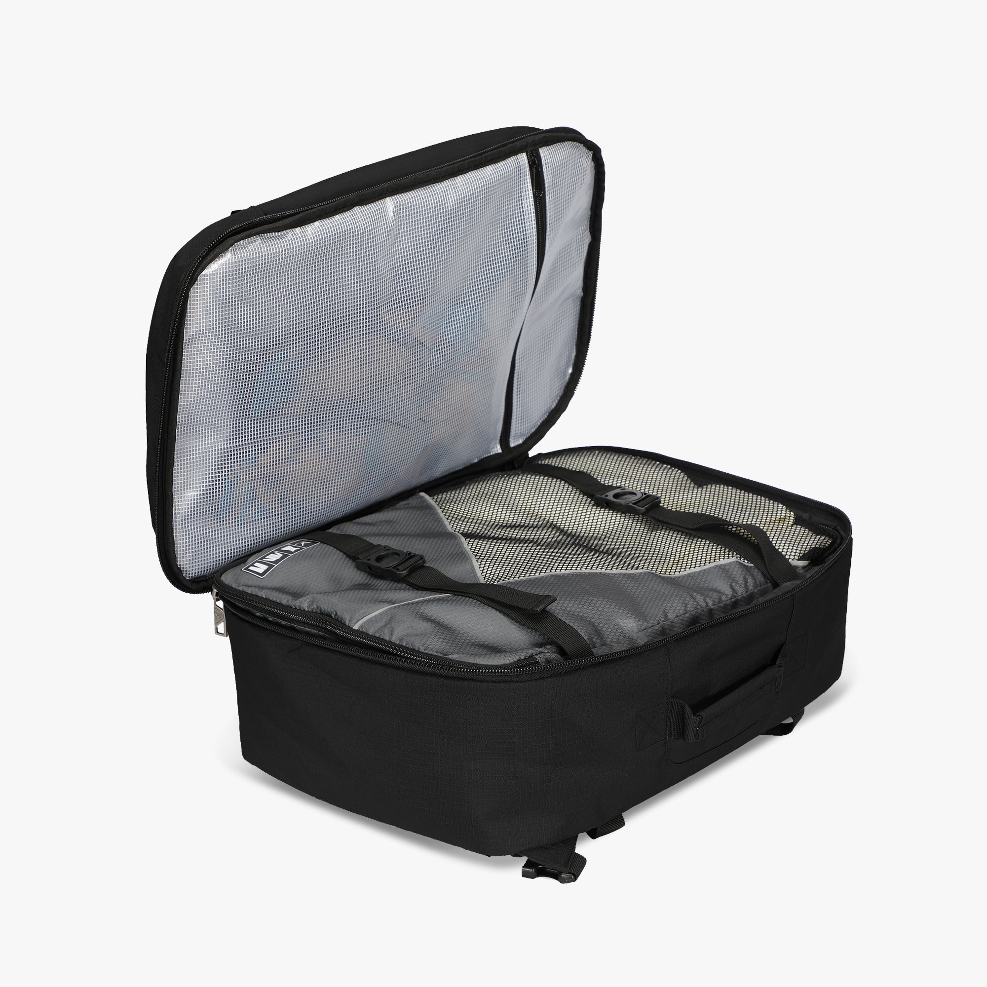 Hynes Eagle 40L Carry-On Luggage Backpack – Laptop Weekender Travel Bag x PackPal Cube Set