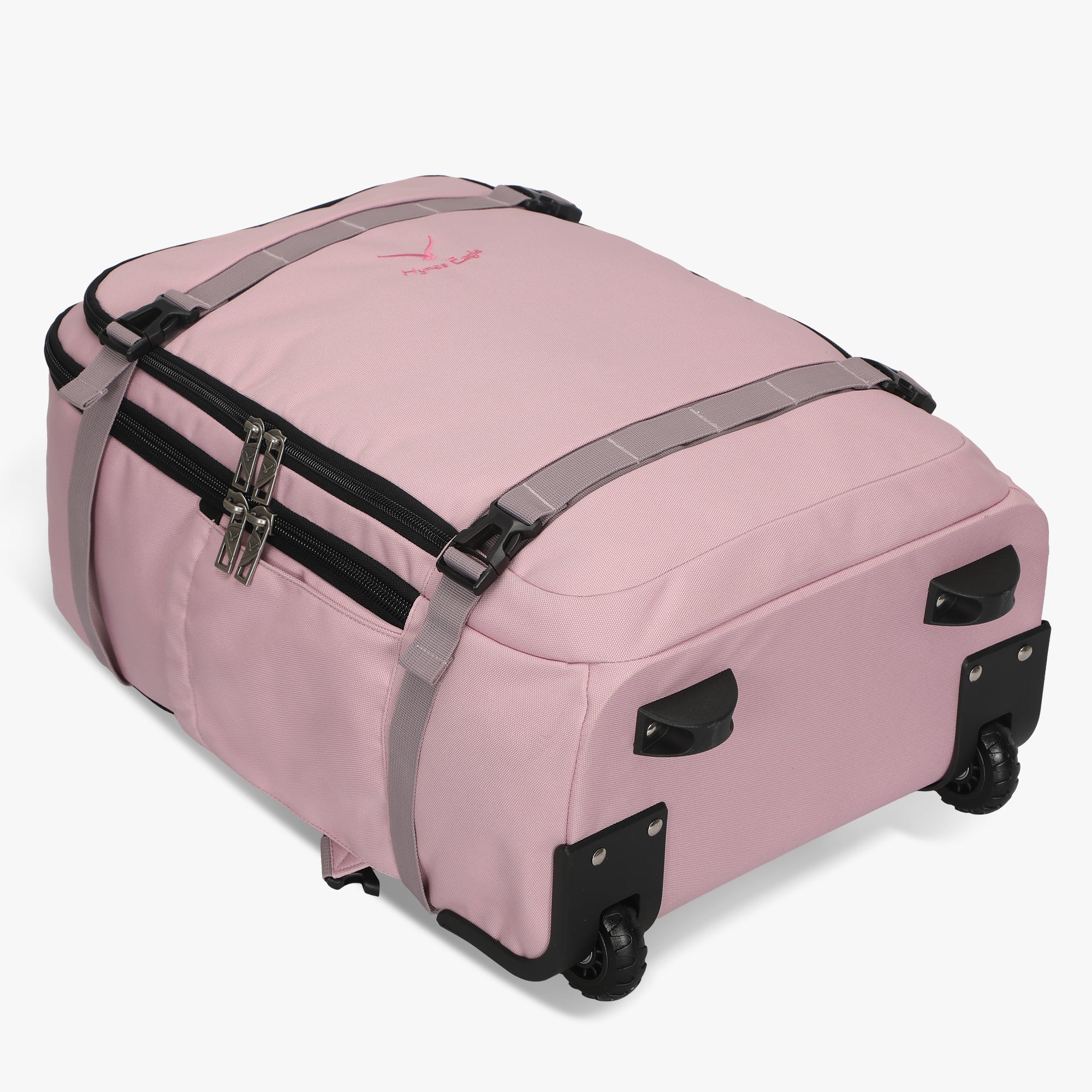 Hynes Eagle 42L Rolling Backpack Carry-On – 2-Wheel Travel Suitcase with Laptop Sleeve, TSA Approved