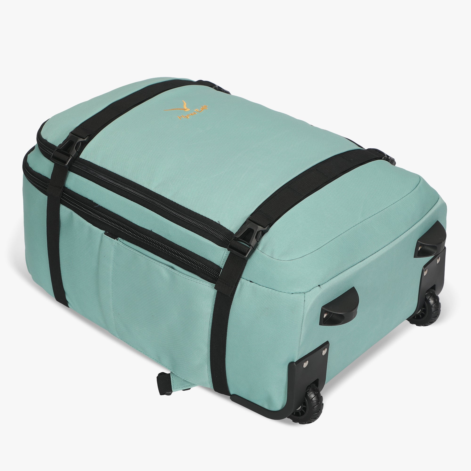 Hynes Eagle 42L Rolling Backpack Carry-On – 2-Wheel Travel Suitcase with Laptop Sleeve, TSA Approved