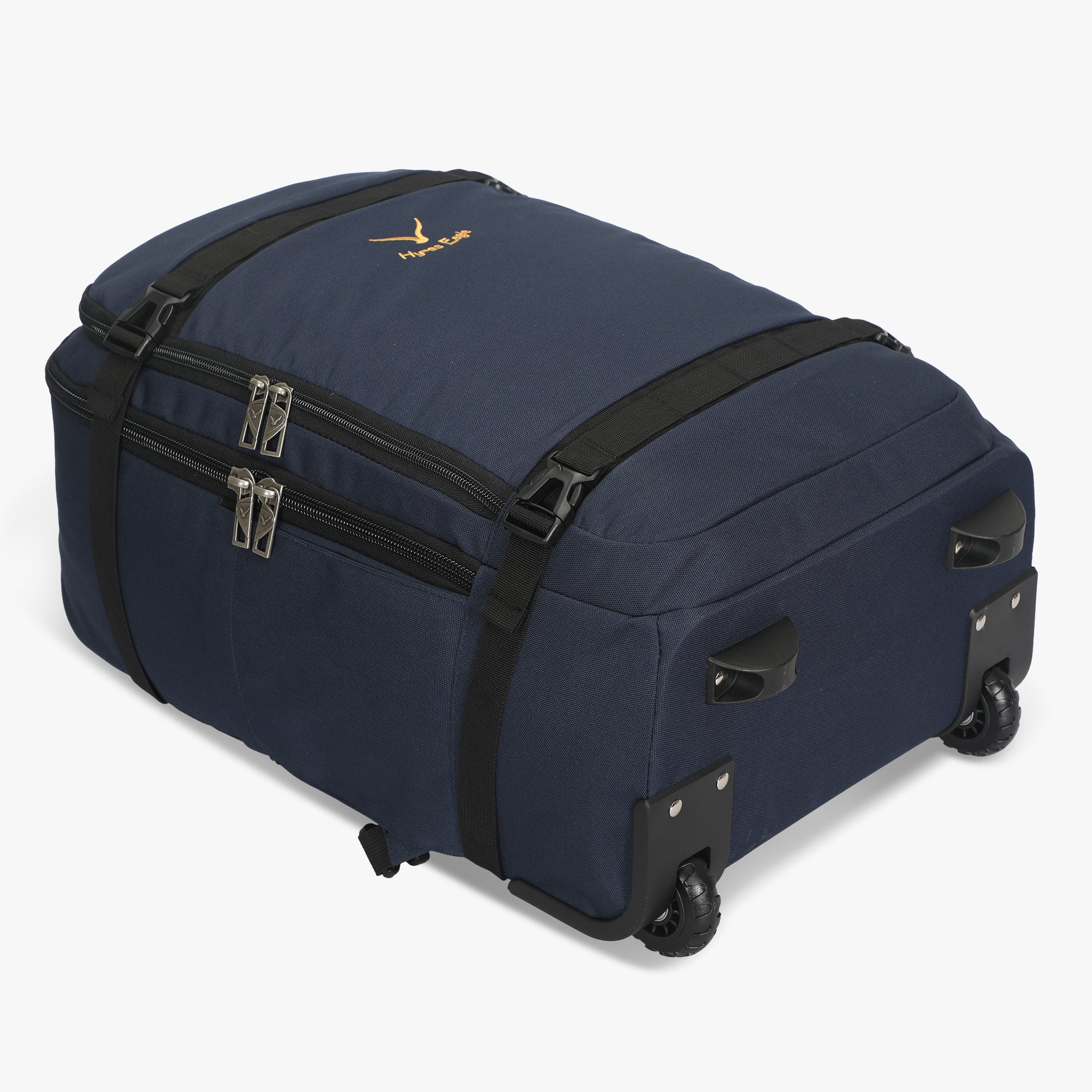Hynes Eagle 42L Rolling Backpack Carry-On – 2-Wheel Travel Suitcase with Laptop Sleeve, TSA Approved