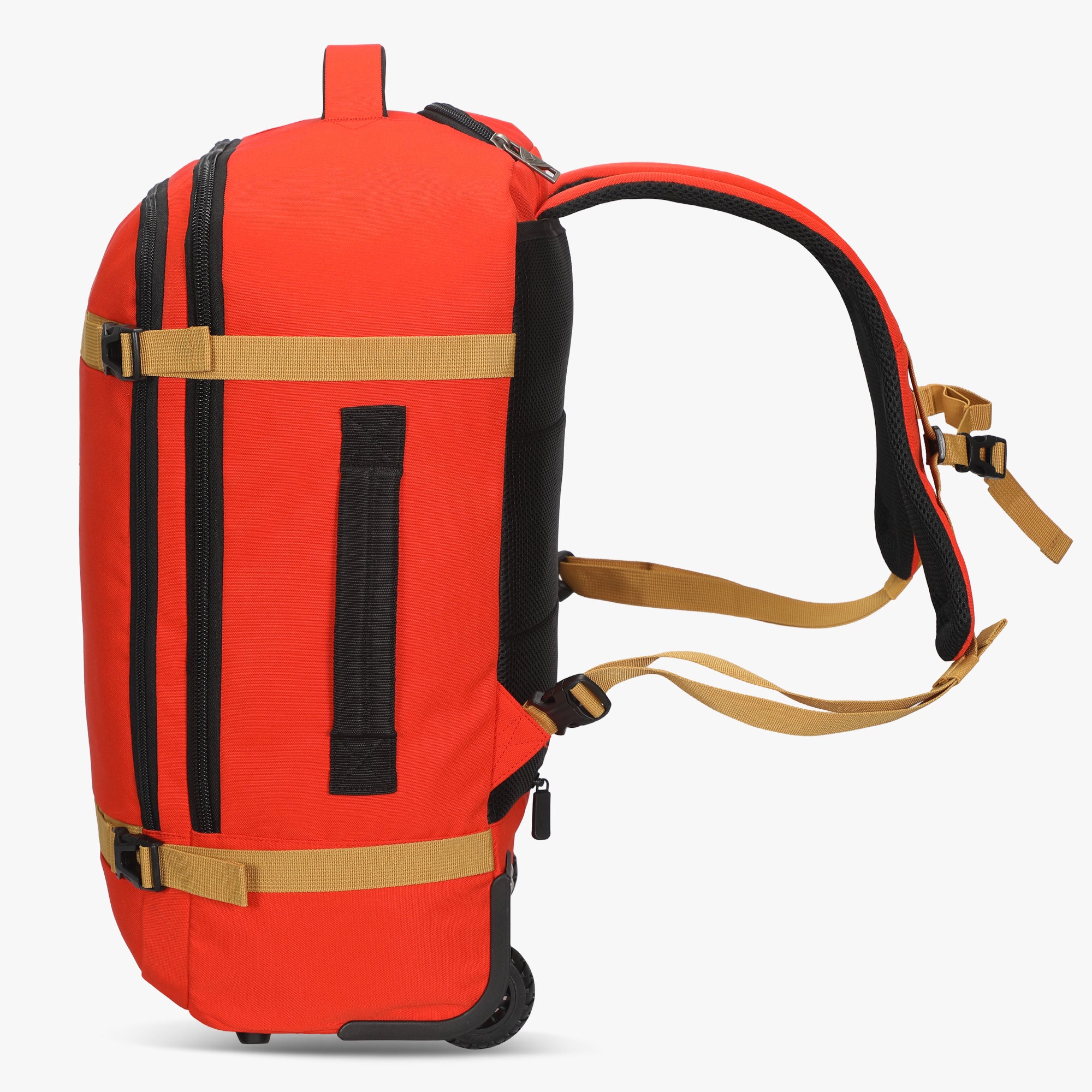 Hynes Eagle 42L Rolling Backpack Carry-On – 2-Wheel Travel Suitcase with Laptop Sleeve, TSA Approved