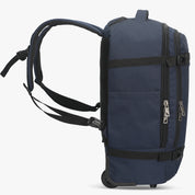 Hynes Eagle 42L Rolling Backpack Carry-On – 2-Wheel Travel Suitcase with Laptop Sleeve, TSA Approved