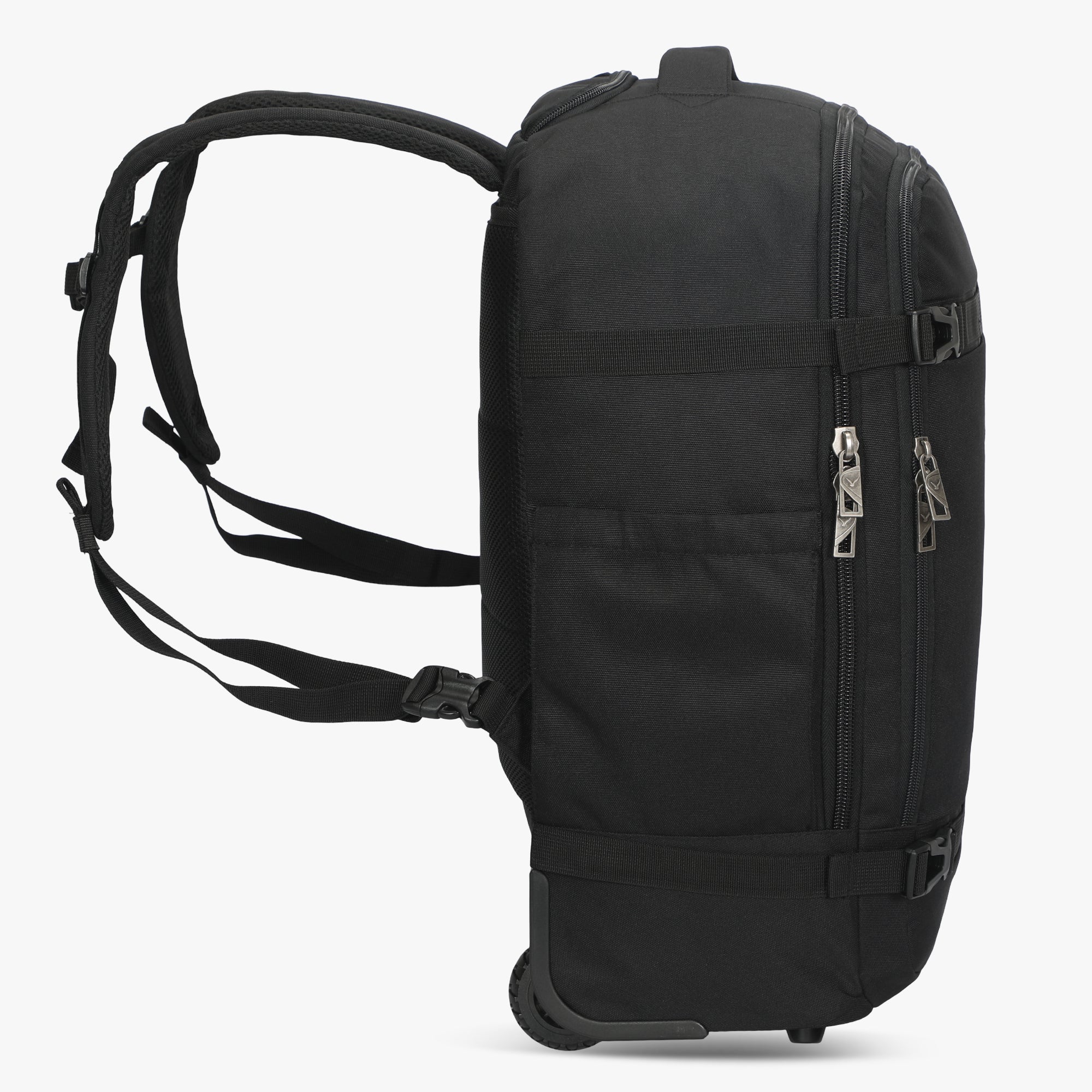 Hynes Eagle 42L Rolling Backpack Carry-On – 2-Wheel Travel Suitcase with Laptop Sleeve, TSA Approved