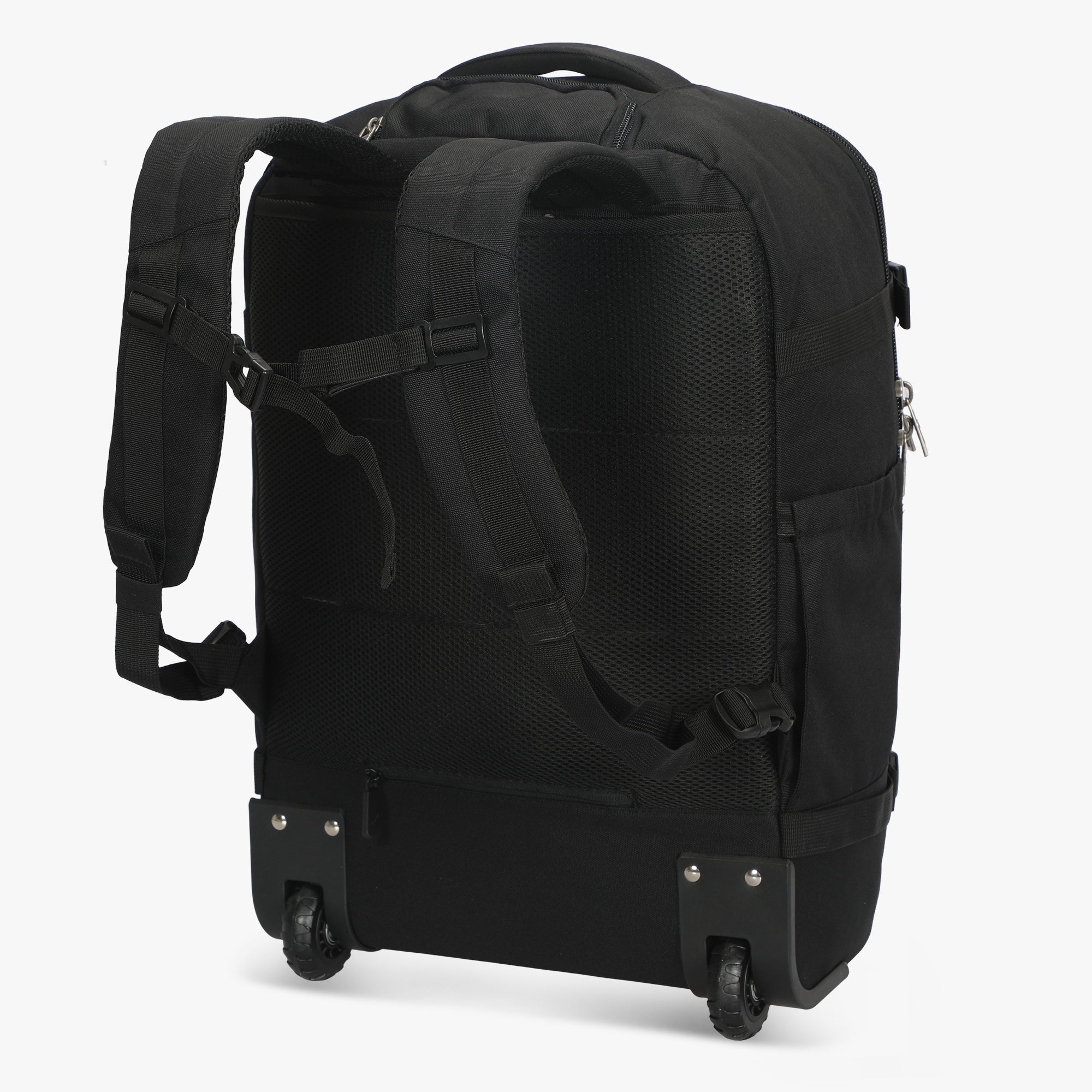 Hynes Eagle 42L Rolling Backpack Carry-On – 2-Wheel Travel Suitcase with Laptop Sleeve, TSA Approved