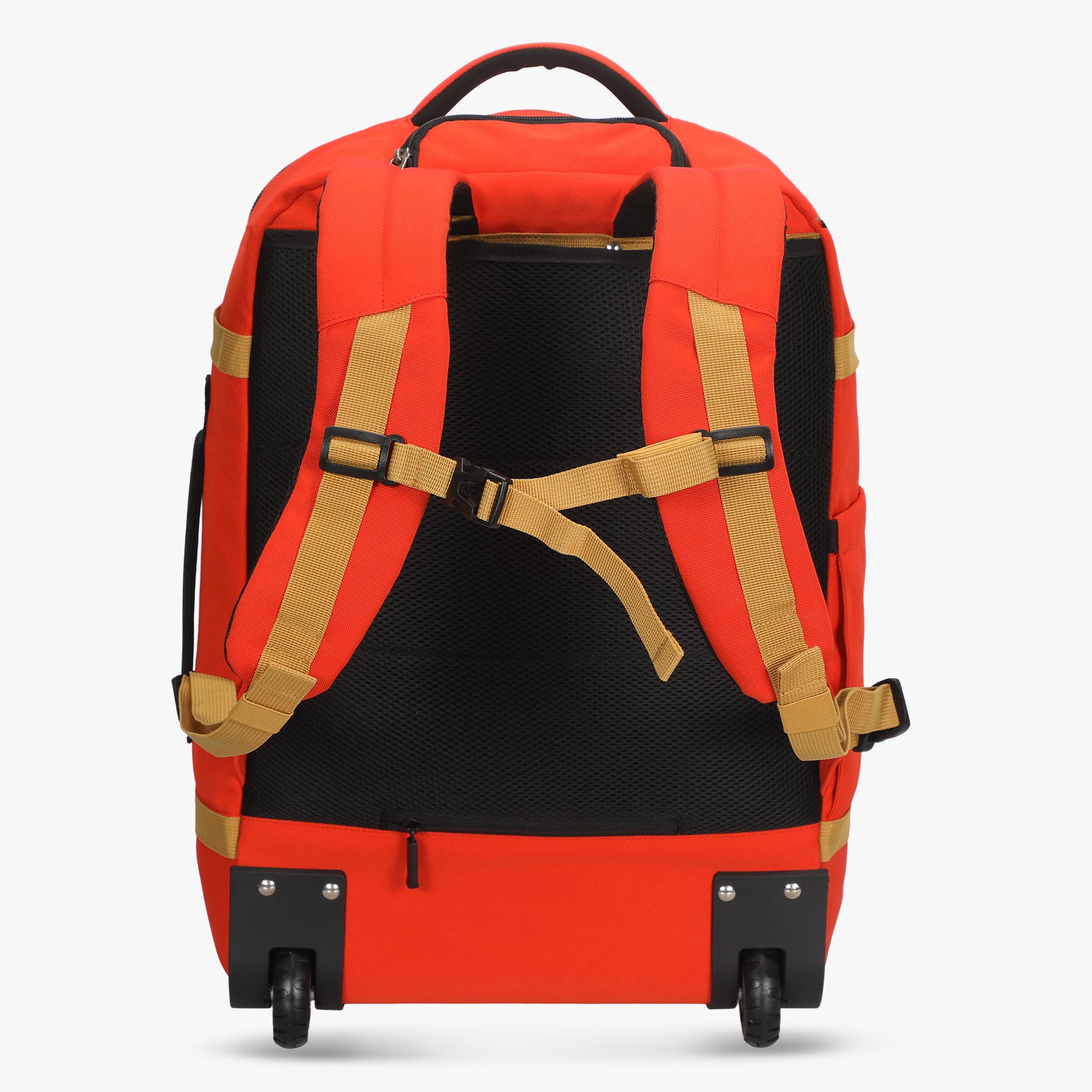 Hynes Eagle 42L Rolling Backpack Carry-On – 2-Wheel Travel Suitcase with Laptop Sleeve, TSA Approved