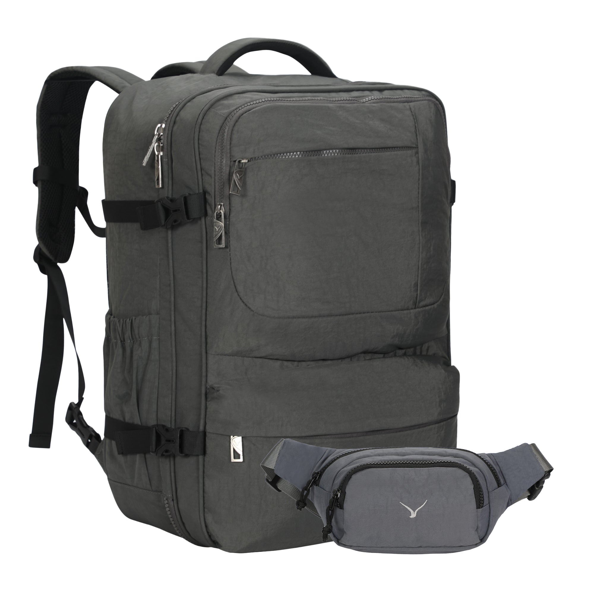 Hynes Eagle 44L Travel Backpack – Expandable Carry-On Luggage with Lap Hynes Eagle 44L Travel Backpack – Expandable Carry-On Luggage with Lap