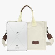 Corduroy Tote Bag-Beige