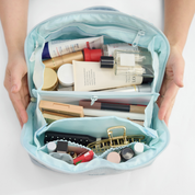 Quilted Makeup Bag Organizer – Structured Base – Hynes Eagle