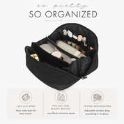 Quilted Makeup Bag Organizer – Structured Base – Hynes Eagle