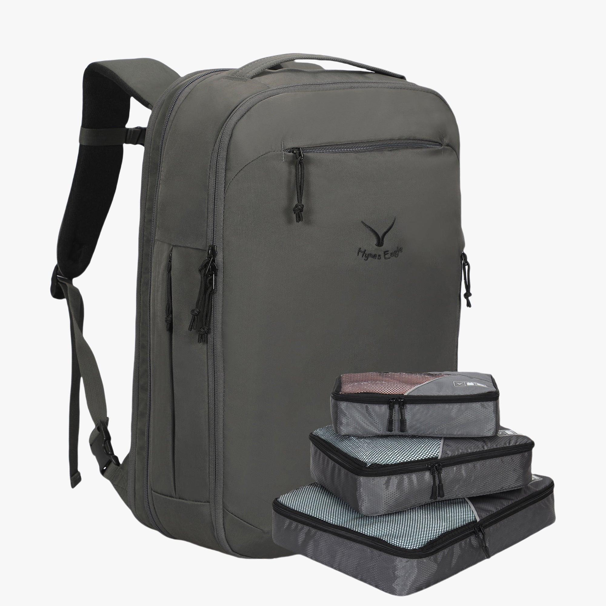 Evolution 40L Carry On Backpack x PackPal Cube Set-Gray