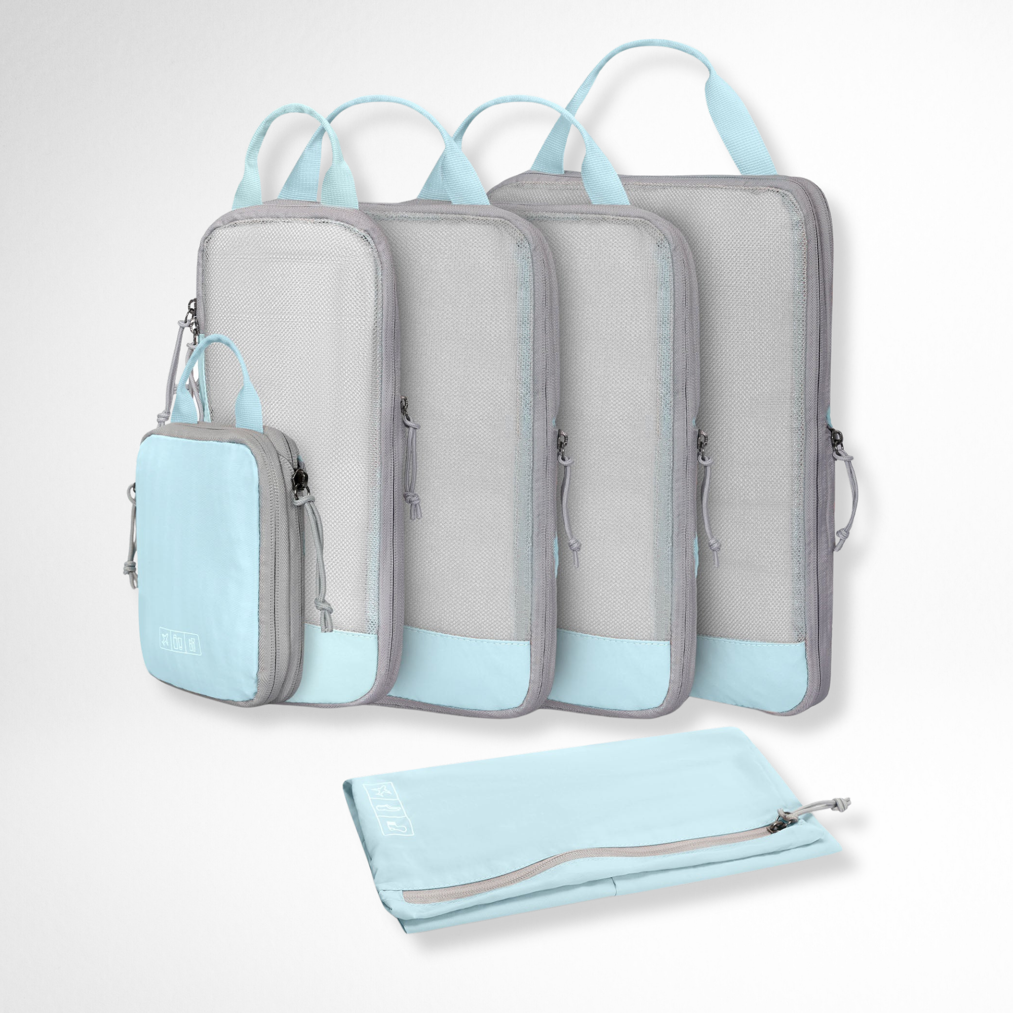 Hynes Eagle 2 Piece/ 4 Piece/ 6 Piece Compression Packing Cube Set – Water-Resistant Luggage Organizers for Travel