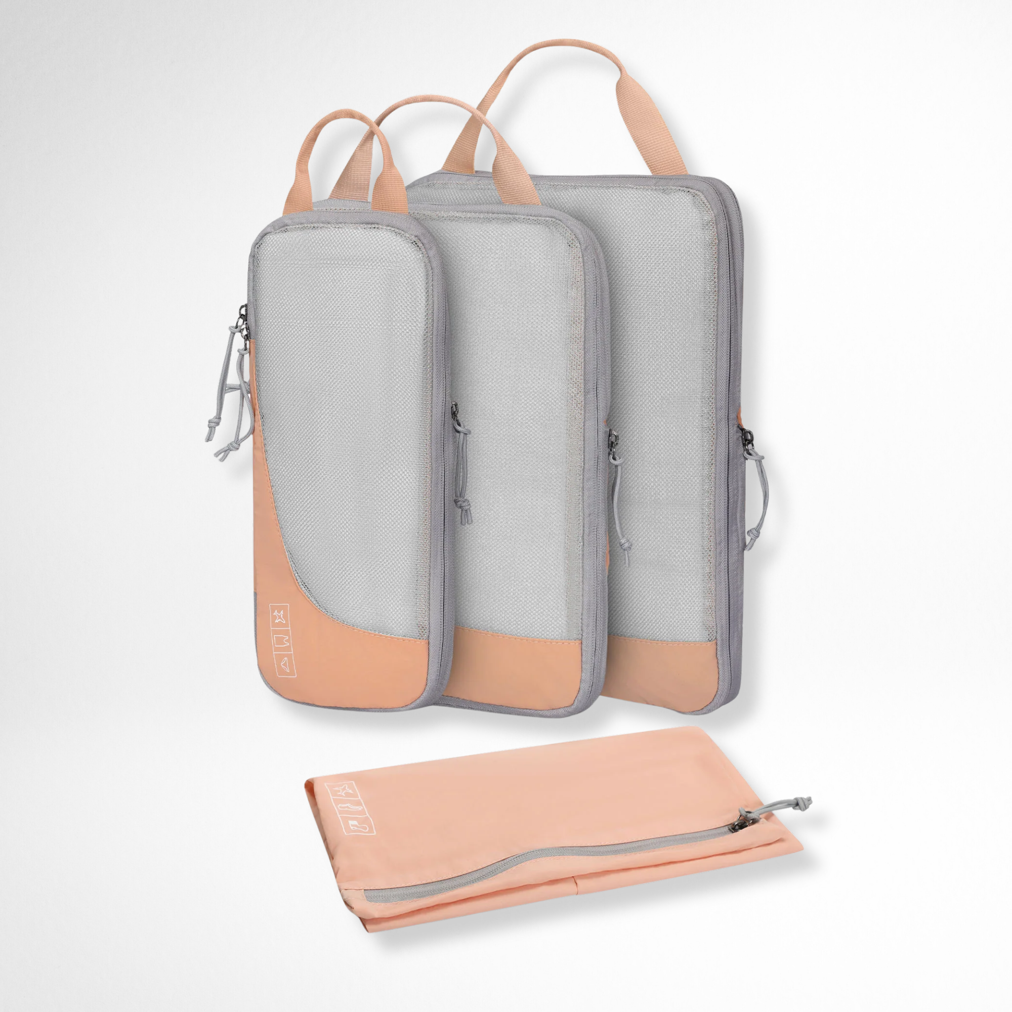 Hynes Eagle 2 Piece/ 4 Piece/ 6 Piece Compression Packing Cube Set – Water-Resistant Luggage Organizers for Travel