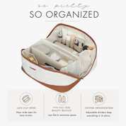 Quilted Makeup Bag Organizer – Structured Base – Hynes Eagle