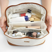 Quilted Makeup Bag Organizer – Structured Base – Hynes Eagle