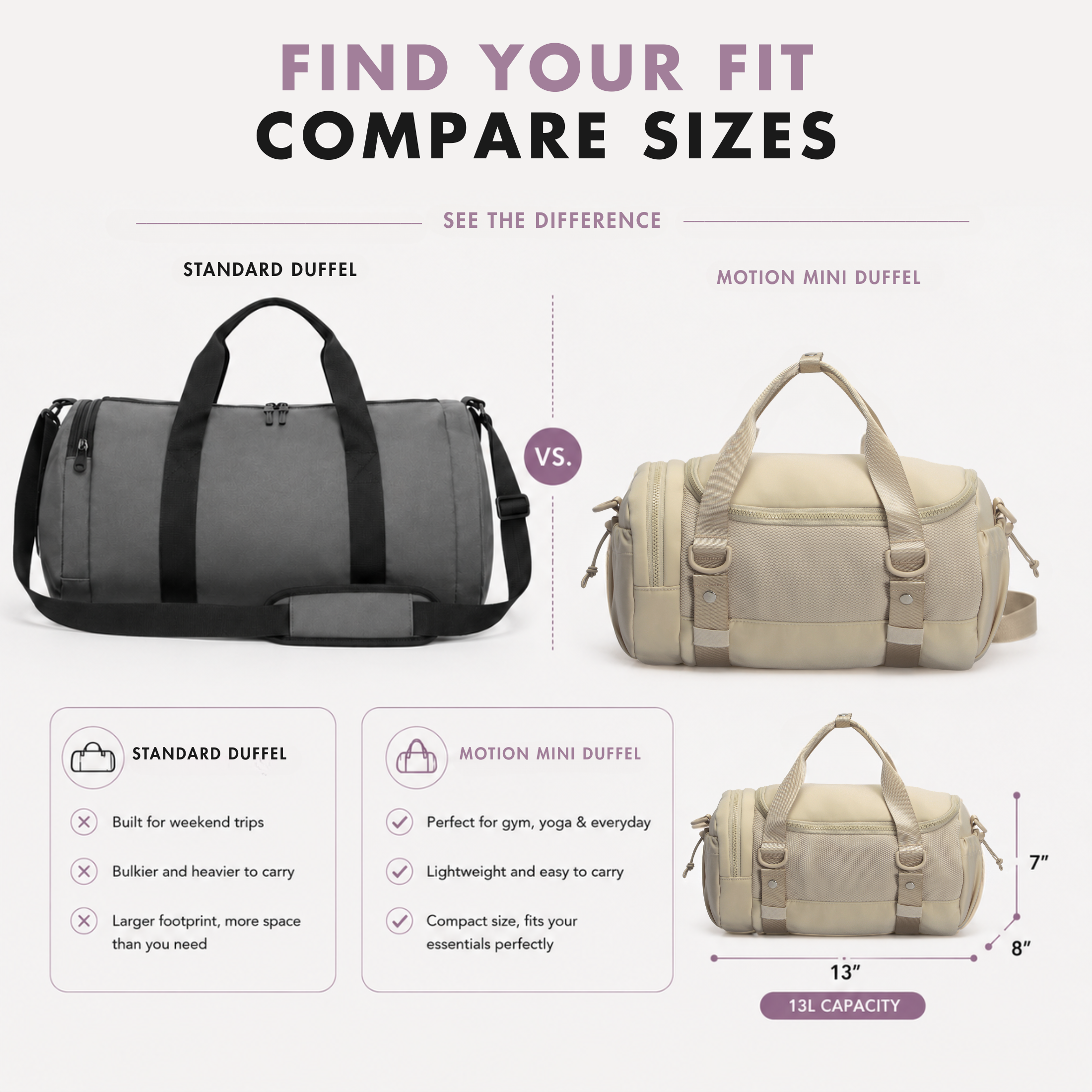 Motion Mini Duffel Bag – Hynes Eagle