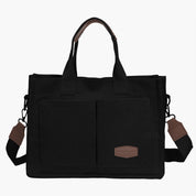 Corduroy Tote Bag-Black