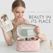 Quilted Top Handle Makeup Bag – Hynes Eagle