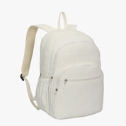 Quilted Backpack-Beige