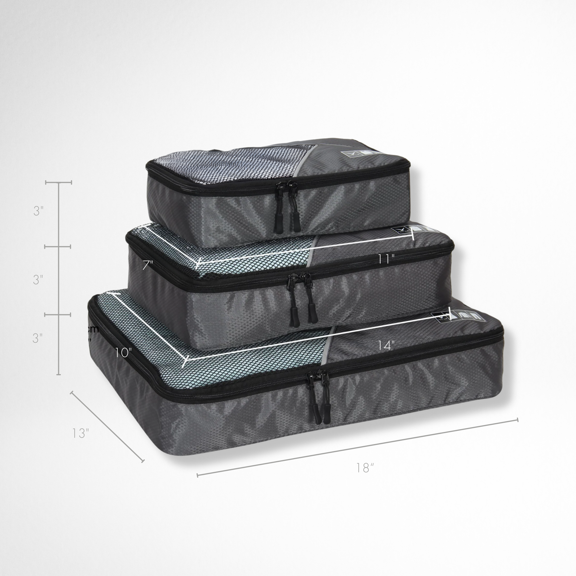 Basic Travel Packing Cube Set (3 pcs) – Hynes Eagle
