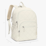 Hynes Eagle 20L Quilted Laptop Backpack – Lightweight Water-Resistant Nylon Travel & Work Backpack with 16" Laptop Sleeve