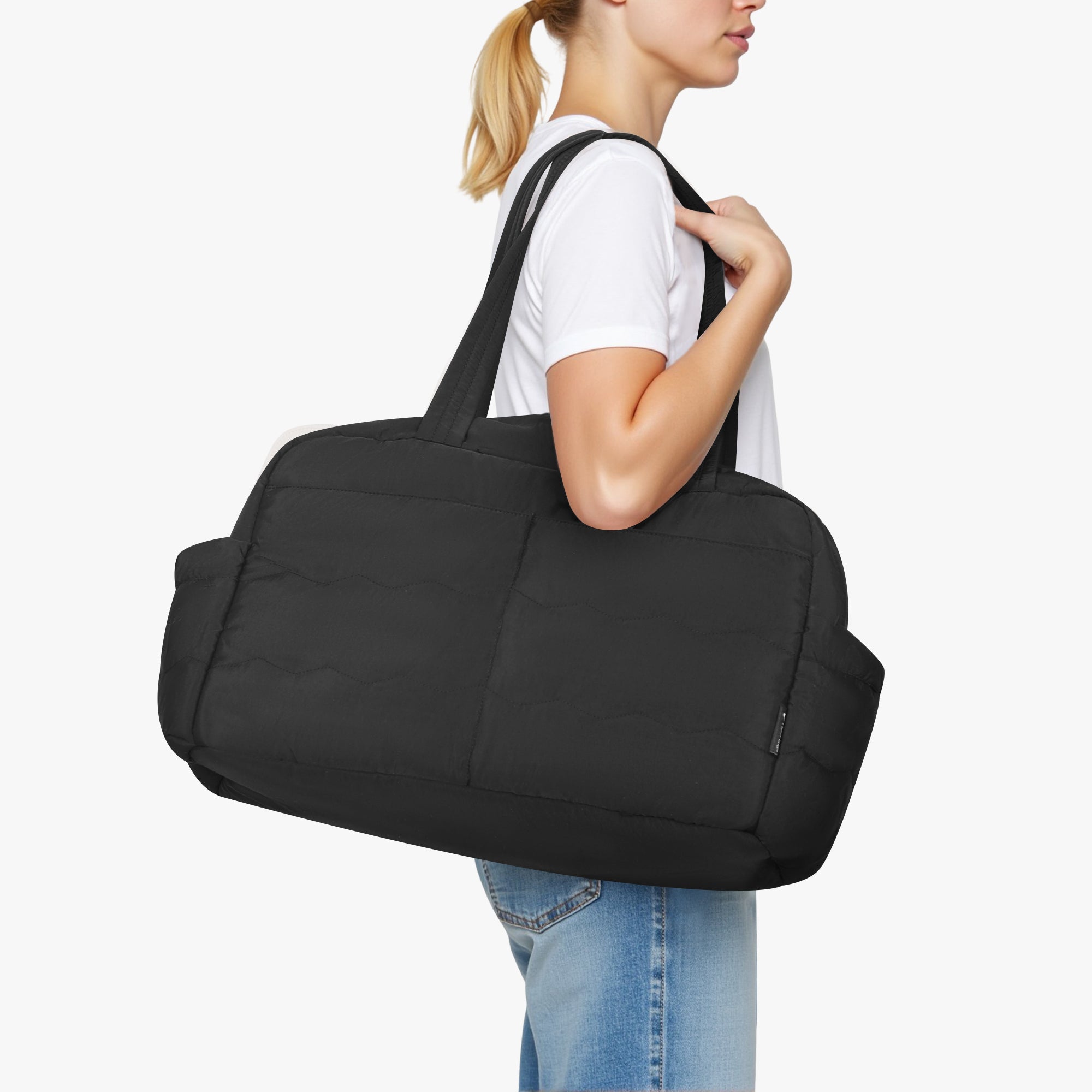 Hynes Eagle 31L Travel Duffel Bag – Lightweight Water-Resistant Gym & Weekender Bag with Laptop Sleeve, Crossbody Strap & Shoe Pocket
