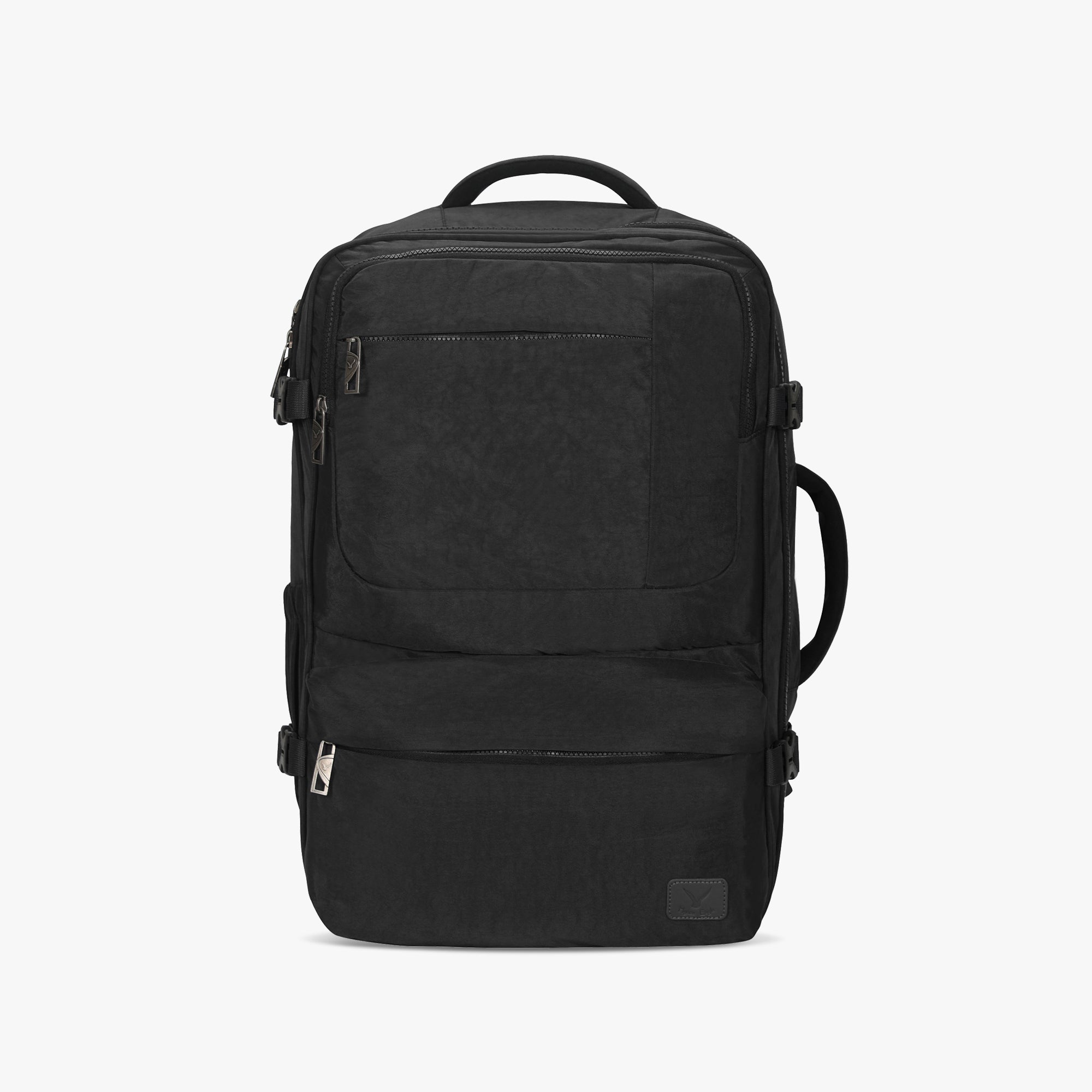 Voyager 44L Expandable Travel Backpack x PackPal Cube Set-Black