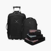 Expedition 63L 2-in-1 Rolling Backpack + PackPal Cube Set-Black