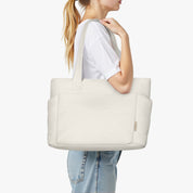 Hynes Eagle 20L Puffy Tote Bag – Lightweight Water-Resistant Work & Gym Bag with Laptop Sleeve, Luggage Strap & Smart Pockets