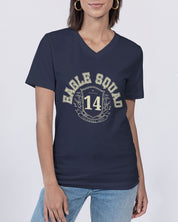 Eagle Squad Unisex Jersey V-Neck Tee | Bella + Canvas