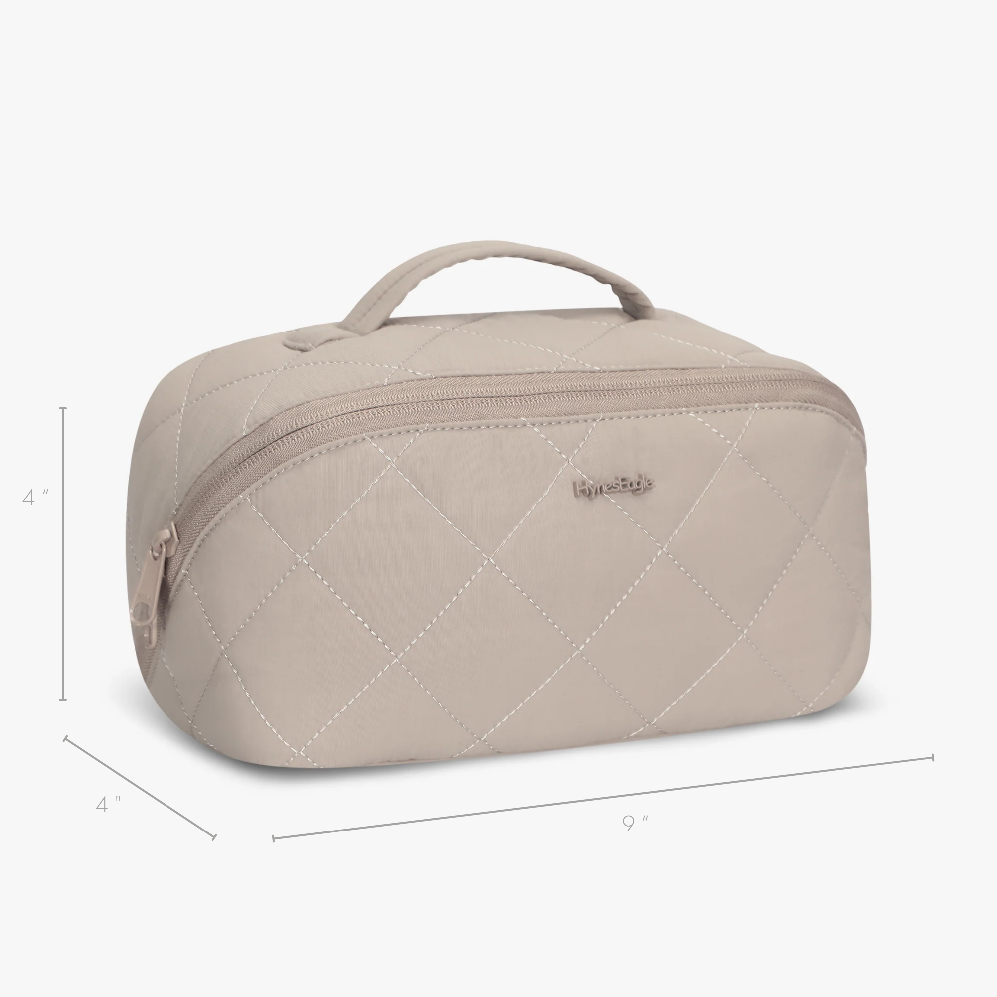 Hynes Eagle Women Quilted Makeup & Toiletry Organizer – Water-Resistant Travel Cosmetic Bag
