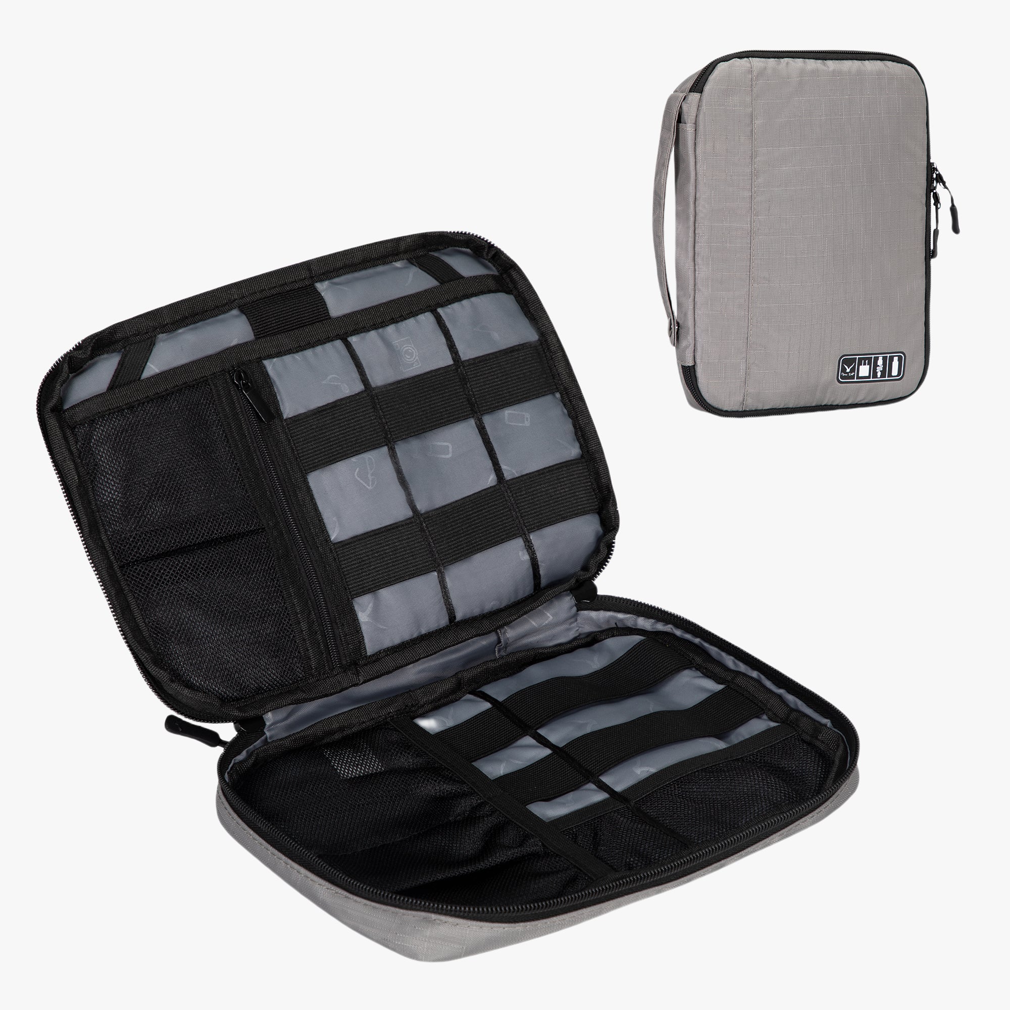 Cable Organizer With Strap 7.9 inch Grey