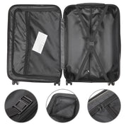 3-in-1 Multifunctional Large Capacity Traveling Storage Suitcase White