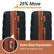 Hardshell Luggage Sets 4 pcs + Bag Spinner Suitcase with TSA Lock Lightweight-16"+20"+24"+28" Luggages