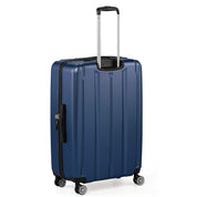 3-in-1 suitcase with vertical stripes 20in 24in 28in ABS PC classic color 02-dark blue