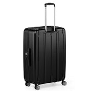 3-in-1 Set Vertical Stripe ABS&PC Trolley Case 20in 24in 28in ABS PC Classic Color 02-Black