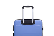 Hardshell Suitcase Double Spinner Wheels PP Luggage Sets Lightweight Durable Suitcase with TSA Lock,3-Piece Set (20/24/28) , Purplish Blue