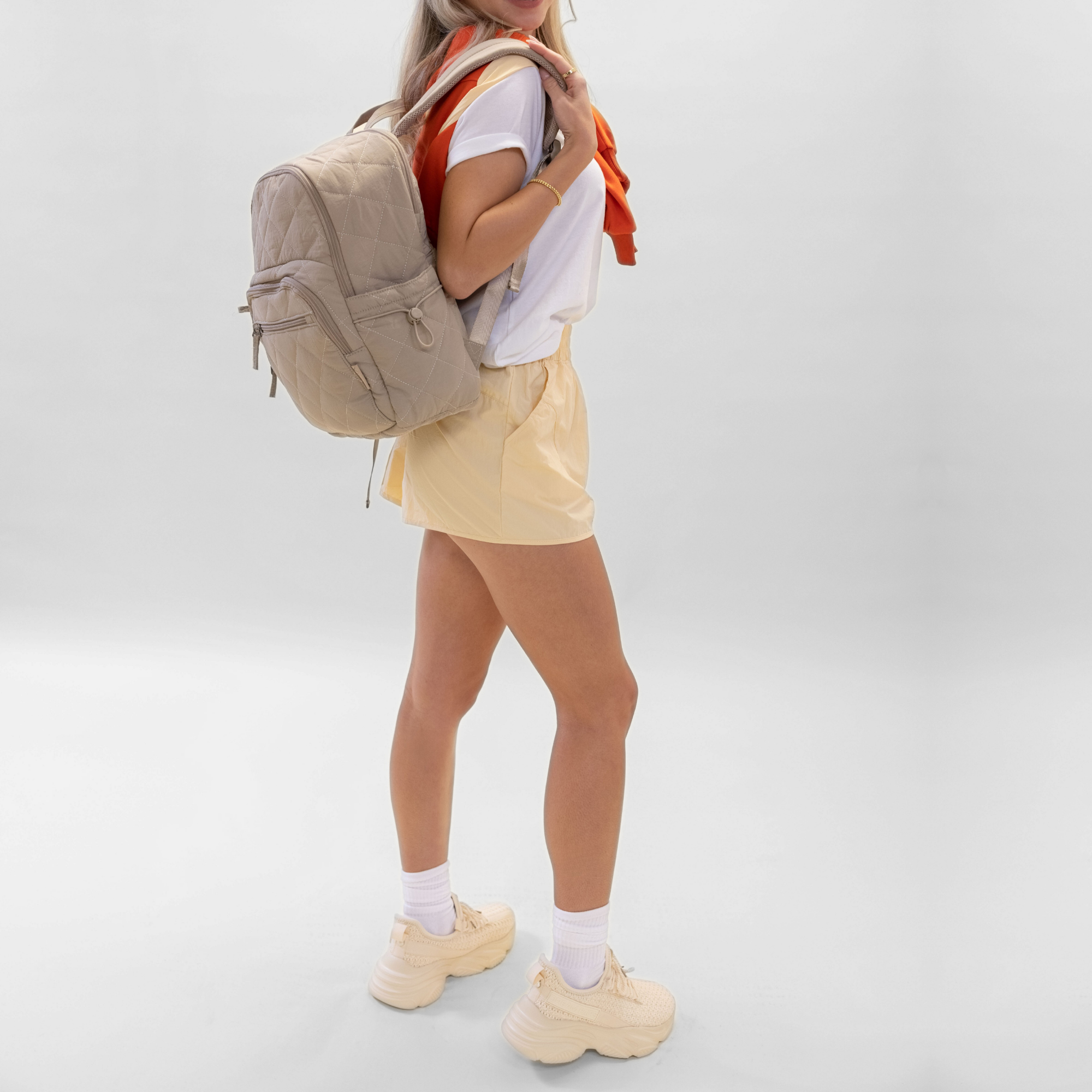 Hynes Eagle 20L Quilted Laptop Backpack – Lightweight Water-Resistant Nylon Travel & Work Backpack with 16" Laptop Sleeve